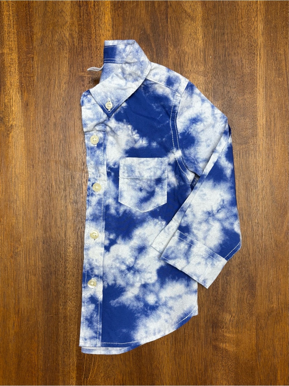 Baby GAP Tie Dye Button Down Long Sleeve Shirt